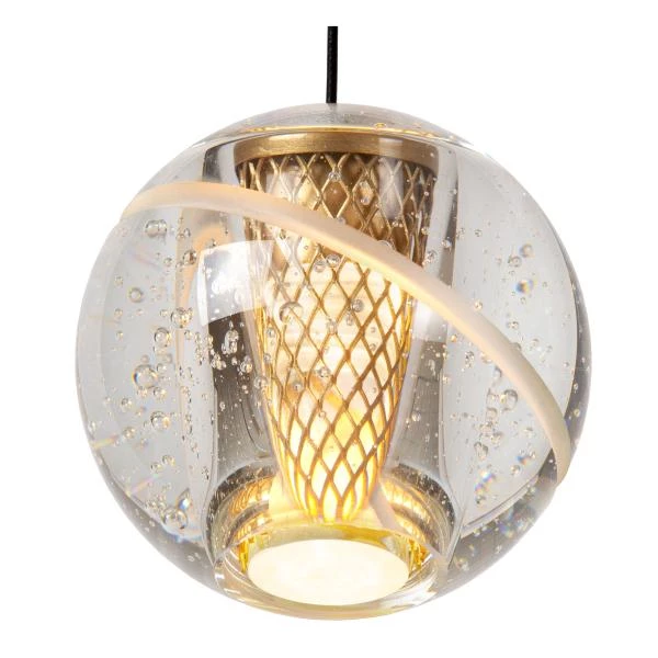 Lucide DILENKO - Pendelleuchten - Ø 14 cm - LED - 1x4,2W 2700K - Mattes Gold / Messing - detail 1